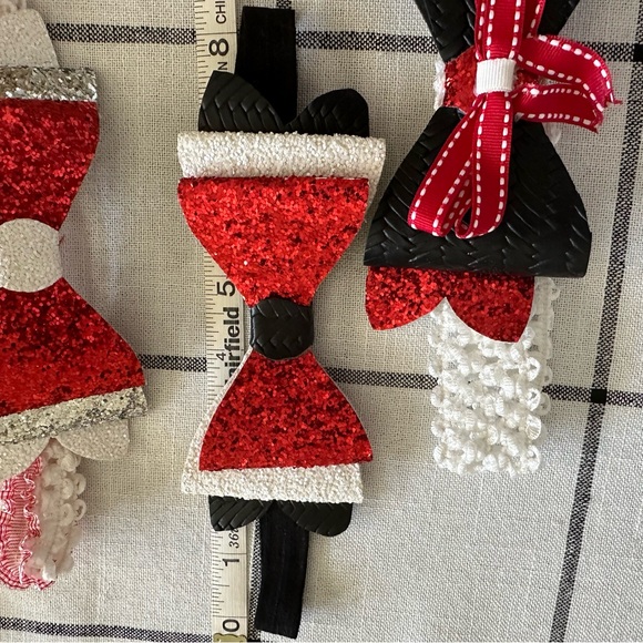 University of Georgia Black, white & red toddler hair bows/ headbands - Picture 8 of 8